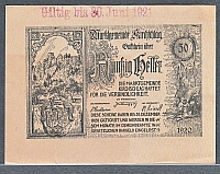 Austrian States, Gemeindeamte, 1920-21 50 Heller